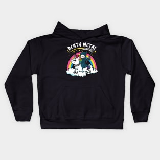 Death Metal Unicorn I Satanic Goth graphic Kids Hoodie